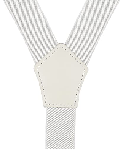 Image of Men's Boys' Bow Tie and Suspenders Set Y Shape Adjustable Elastic