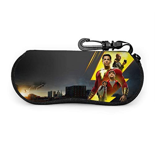 Preisvergleich Produktbild Die Sha-zam Premium Unisex Brillenetui Tragbare Reisereißverschluss-Sonnenbrillenbox mit Reißverschluss und robustem Karabinerhaken