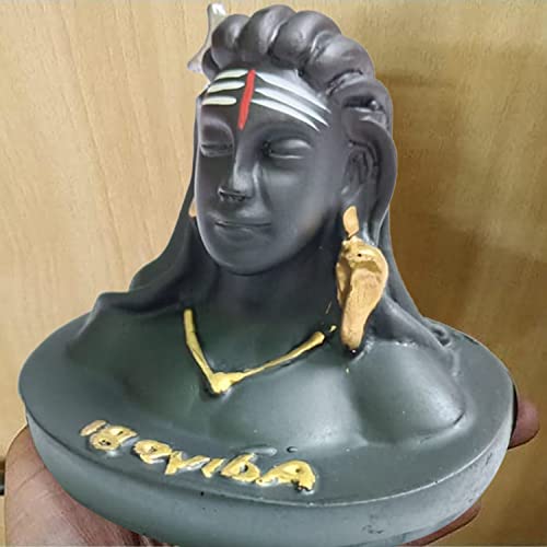 Image of Adiyogi Shiva Statue for Car Dashboard Idol, Pooja & Gift, Mahadev Murti Idol Figurine Showpiece Sculpture, Shankara for Home,Office Decor,