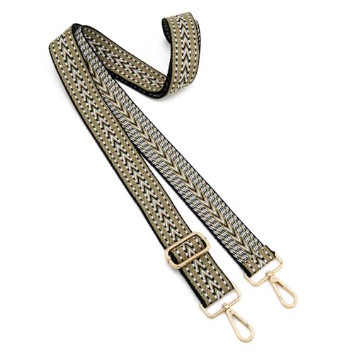 Image of ZOOEASS Wide Shoulder Strap Adjustable Replacement Belt Guitar Style Crossbody Bag Handbag Strap Multicolor Canvas Straps(Wide:1.5in)(Color19)