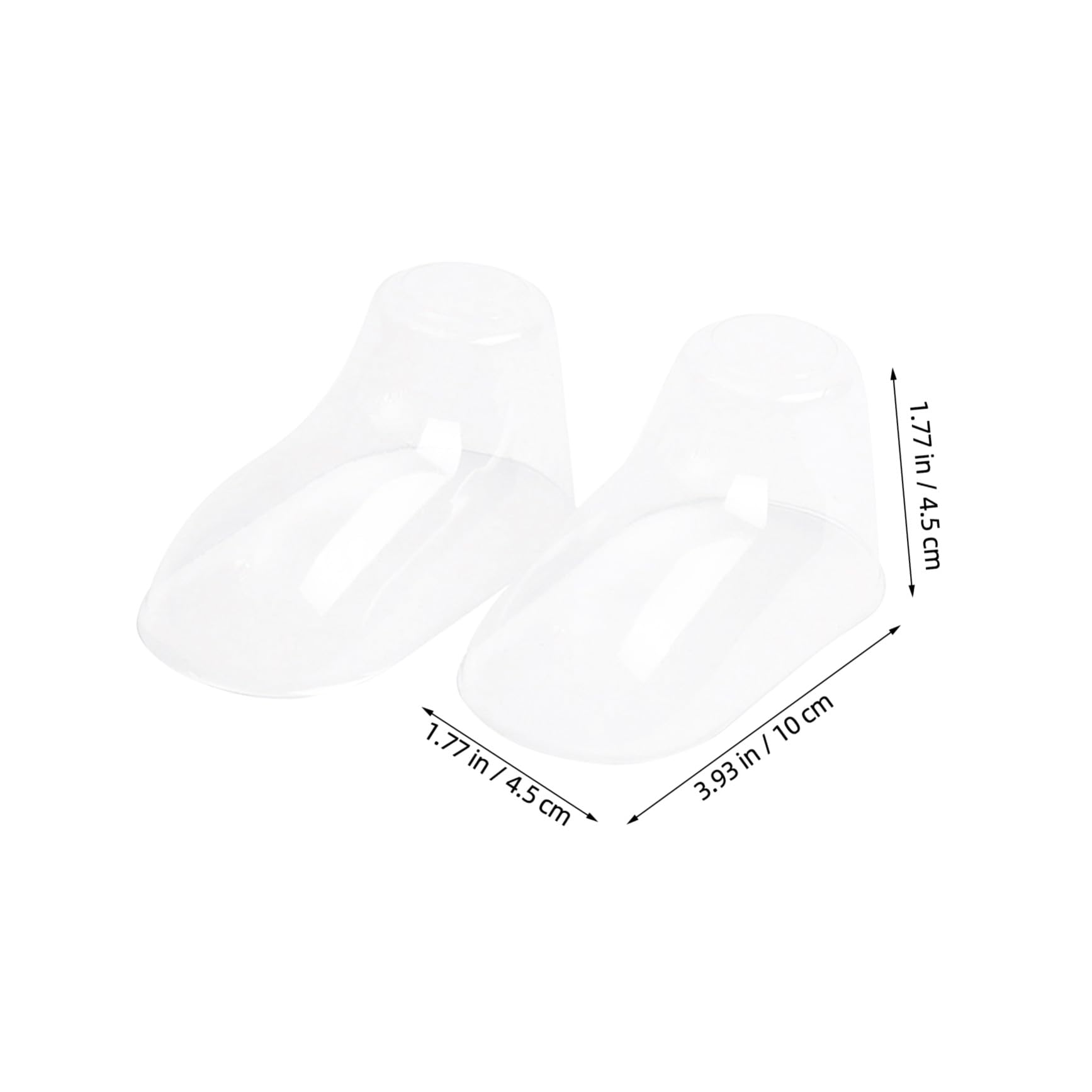 SHERCHPRY Kunststoff Babysocken Präsentationsständer 100 Stück Kleinkind Fußform Halter Flexible Schuhstütze für Babyschuhe und Socken Langlebig und Formbewahrend