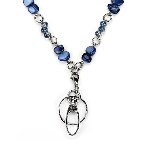 Luxianda Beautiful Women's Fashion Beads Lanyard For Nurse, Teacher And Ol, Id Lanyard For Keys, Phone, Id Badge Holder, Stainless Steel Chain #TOP1