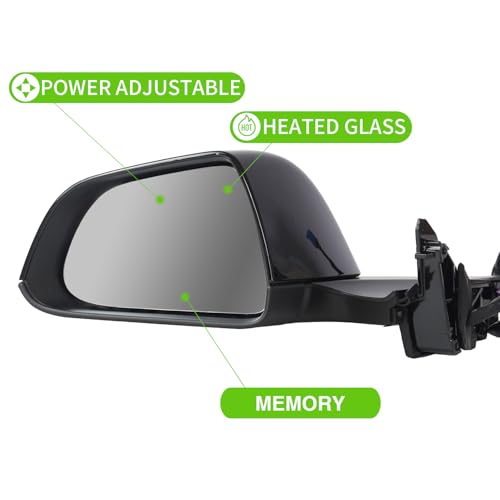 Liizoo Side Mirror Car Door Mirror Fits for Tesla Model 3 2021-2025 Left Driver Side,Power Adjustable-Heated Glass-Memory Recall, 51167177128, Black-LH, 13-Pins by Liizoo - Used condition - Image 3