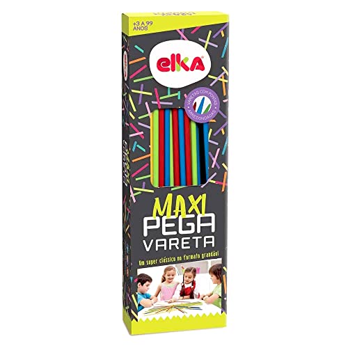 Maxi Pega Varetas com Palitos Grandes e Arredondados Premium Elka Jogo Clássico Grande Original Elka