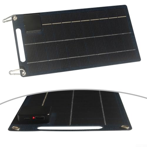 Cargador solar para mochileros panel flexible de 10W ideal camping 6