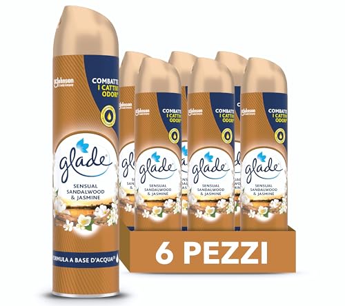 Glade Deodorante per Ambienti Spray, Fragranza Sandalo di Bali e