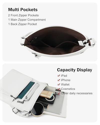 Image of MASINTOR Crossbody Purses for Women, Multi Pocket Casual Crossbody Bag, Adjustable Strap Shoulder Bag with Tassel