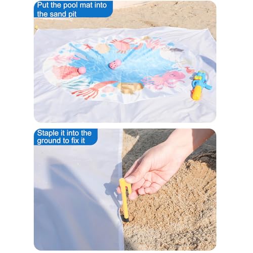 Couverture de plage étanche et piscine de plage pour protéger du sable - 7