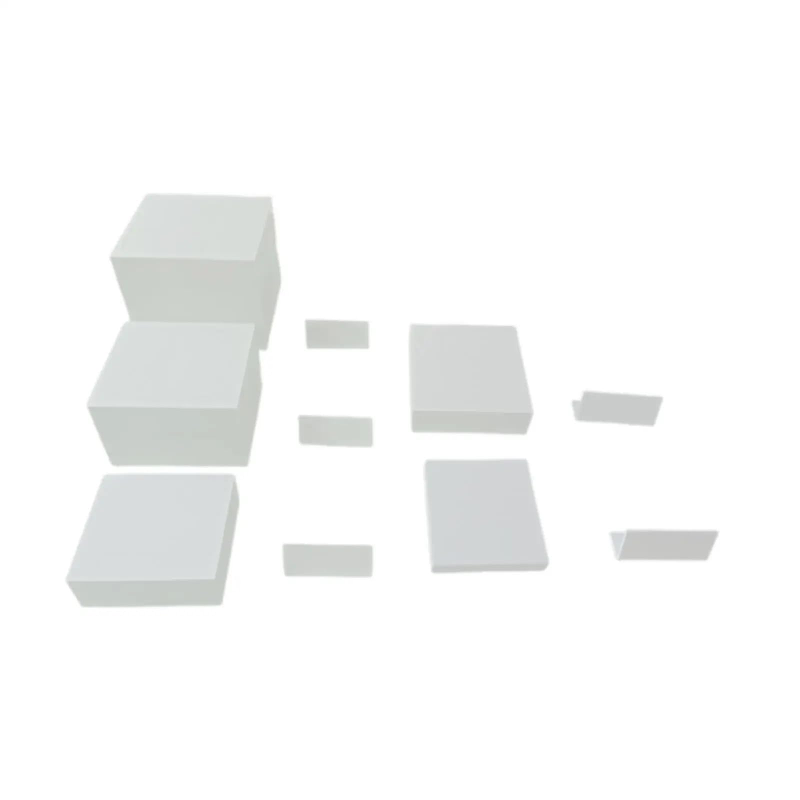 5 elevadores de Buffet con letreros, expositores cúbicos Multiusos, for Gemas, Bodas, Catering, Manualidades, Fiestas para Buffet