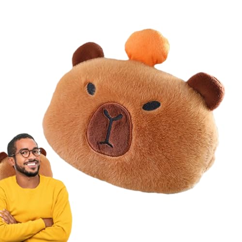 Auto Kissen - Süßes Capybara Plüschkissen | Lustige Automobil -Sicherheitsgurt -Schulterpolster | Weiche Tiergurtabdeckung für Autos Trucks SUVs Minivans Rucksäcke Schlafzimmersofa