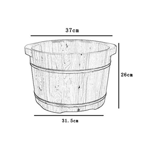 Baño de pies de madera grande para pedicura miniatura 2