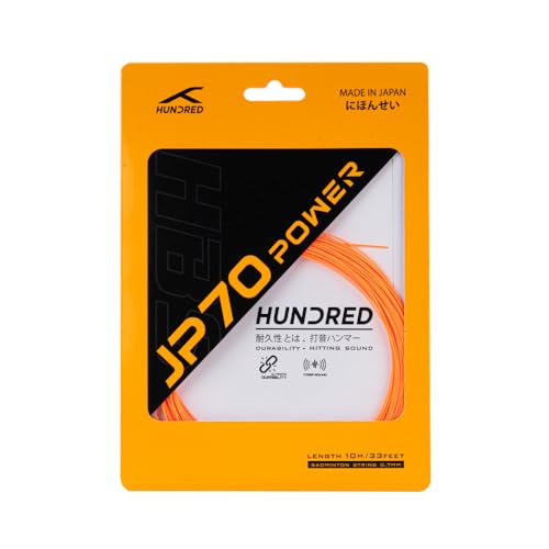 Image of Hundred JP 70 Power Badminton String | 0.70 mm High Repulsion & Power | Superior Durability & Tension Hold | Crisp Hitting Sound | Pro-Level Performance