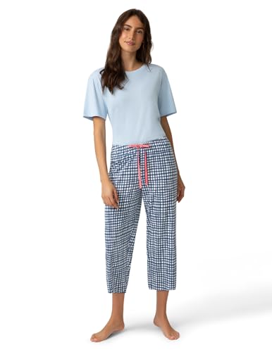 Image of HUE Women's Spring Pajama Separates Soft Whimsical Print Pjs with Flowers, Animals, Garden Themed Pjs, Cocktails