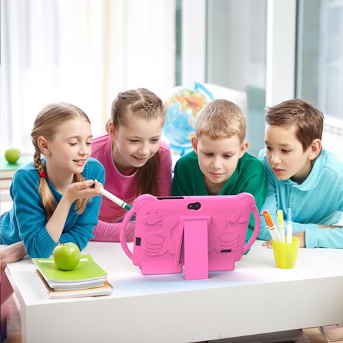 Image of Kids Tablet 7 inch for Girls Boy Android Tablets for Kids, 4GB RAM 32GB ROM Toddler Tablet, WIFI Bluetooth, Safety Eye IPS Screen, Parental Control, Dual Camera Shockproof Case for Educational Games