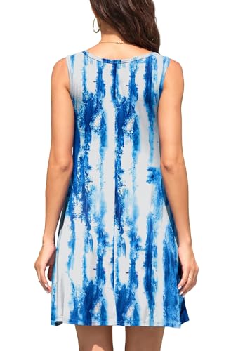 Image of WEACZZY Women Summer Casual Swing T Shirt Dresses Beach Cover up Loose Dress