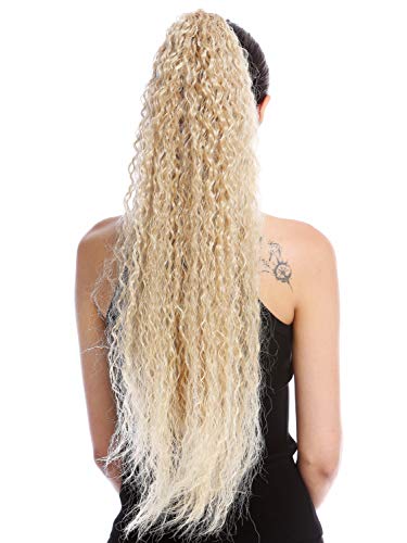 Postiche couette queue de cheval extrême longueur 75 cm boucles crêpées afro kinks