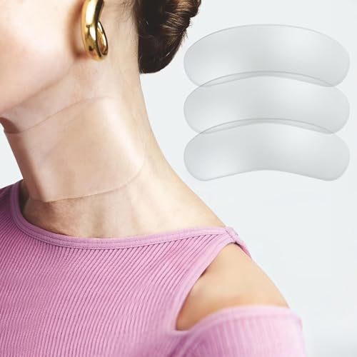 HUAFA 3PCS Silicone Neck Wrinkle Patches - Reusable Medical Grade Pads to Visibly Reduce Fine Lines...