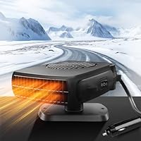 Moocuca Auto Heizung, 2-in-1 Heizung/Kühlung Autoheizung mit 360° Drehbasis, 12V 150W Tragbare Autoheizung, Heizung für Auto Schneller