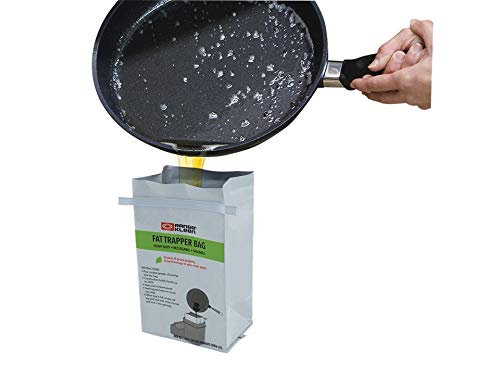 Range Kleen Grease Container For Kitchen – “600-02 Trap The Grease” Grease Keeper System W/ 2 Fat Trapper Refill Bags + Kitchen Grease Container #TOP3