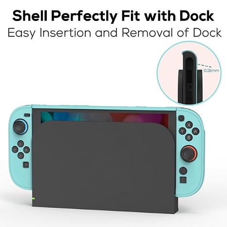 TIKOdirect Hard Protective Case for Switch 2, Dockable Cover Case, Blue
