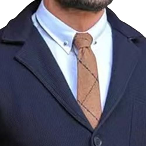 Men's Suit Knitted Jacket Button Lightweight Blazers Suits Coat Casual Knit Blazer Suit Jackets2