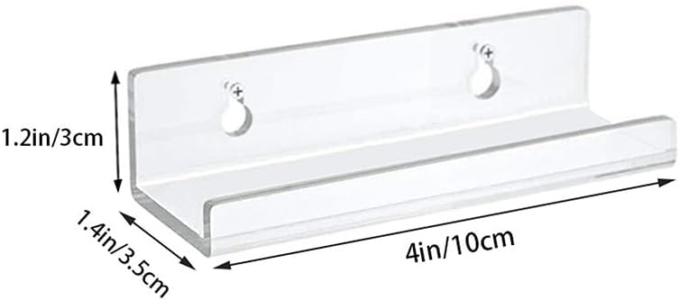 Miniatura 4 de Soporte de acrílico transparente para registro montado en la pared para álbum de vinilo, estante de almacenamiento para decoración del hogar