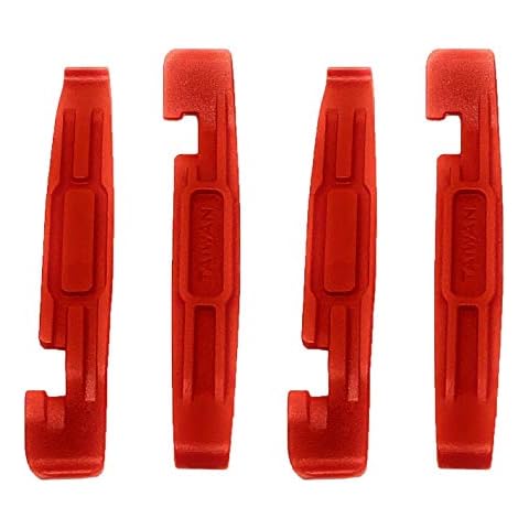 The Flying Wheels Patented Design Bicycle Tire Levers - Set of 4 pcs - RED Cover