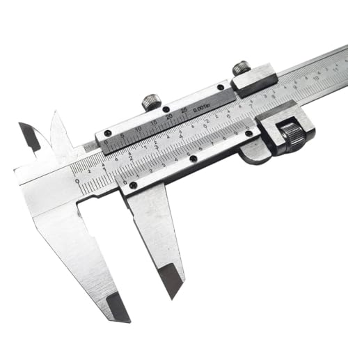 精密ノギス 150mm, 炭素鋼製, 収納ケース付き, メトリック、インペリアル、高精度測定工具