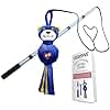 LUCOLOVE Flirt Pole for Dogs Heavy Duty - Multi-Sensory Tough Chase Toy for Medium & Large Breeds – Extra Strong 39" Dog Teaser Wand for Backyard Play, Training and Interactive Fun (Raccoon)