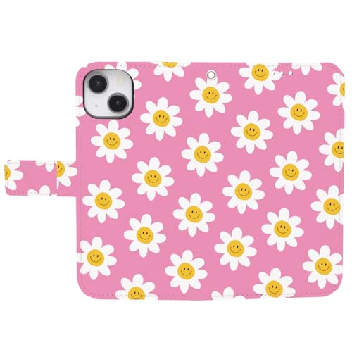 ONLYOU iphone 17 pro max 用 ケース 手帳型 いphone17promax用ケース アート かわいい 花 ハナ Flower ヒナギク デイジー カラー24 韓国 手帳型ケース diary case アイフォン17プロマックス対応ケ