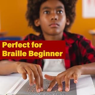 Braille - Lavagna dell'alfabeto con puntini, numeri e punteggiatura in rilievo, per principianti, regali educativi, aiuto didattico per bambini non vedenti e adulti (18 x 12 cm)