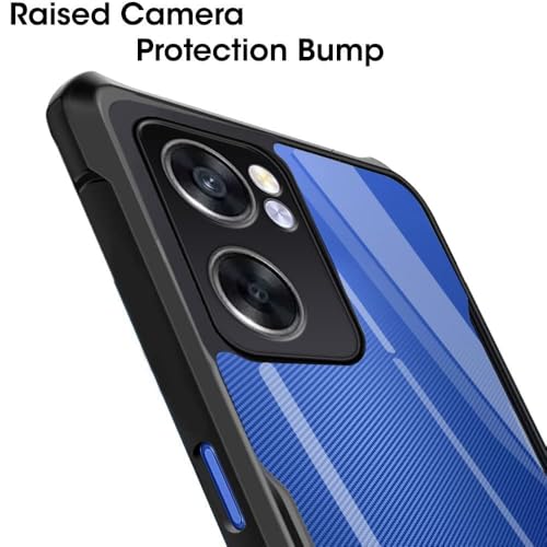 Image of WOW IMAGINE Shock Proof Clear Protective Back Case for Realme Narzo 50 5G | Oppo K10 5G - AirEDGE Technology | 360 Degree Camera Protection | Transparent Hybrid Back Case Mobile Cover - Black