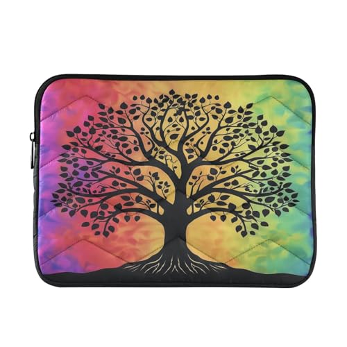 Funda para portátil 13-14 pulg diseño retro árbol de la vida