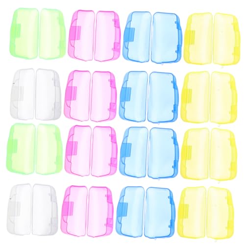 GANAZONO 20pcs Travel Toothbrush Dustproof Toothbrush Covers for Manual Electric Brushes Portable Travel Case for Trips and Office Use
