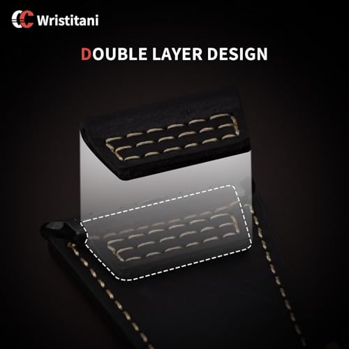 Image of Wristitani Genuine Leather Strap Compatible With Apple Watch