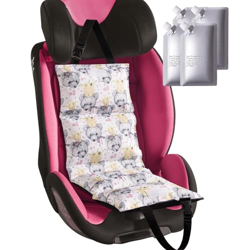 NCVI Car Seat Cooling Pad with Ice Packs, Quick-Cool Insulated