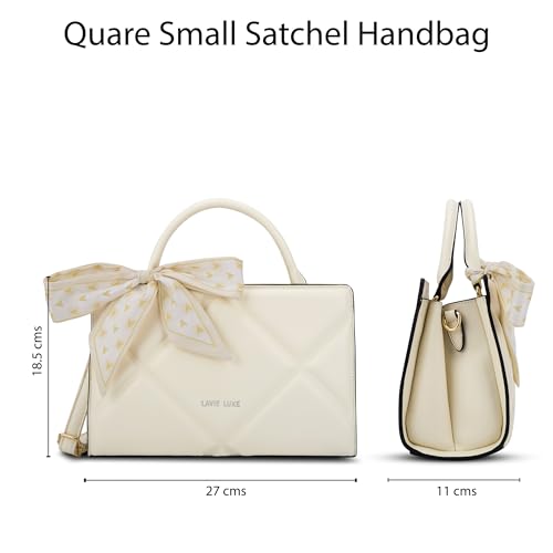 Image of Lavie Luxe Women's Quaro Horizontal Satchel Handbag for Women | Satchel Bag for Work | Ladies purse | Stylish Shoulder Bag | Gift For Women