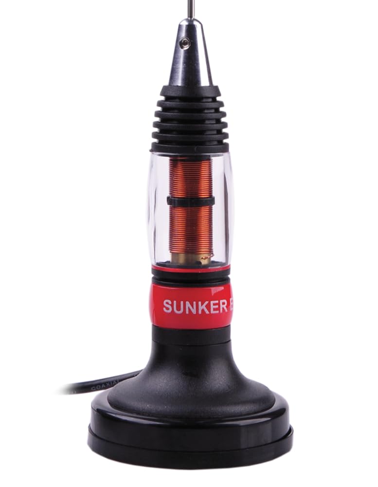 Sunker Elite CB119 - Antenna CB magnetica, 100 Watt, 100 Watt, 100 W, 100 W, per l'ANTENNE camion, 72 cm