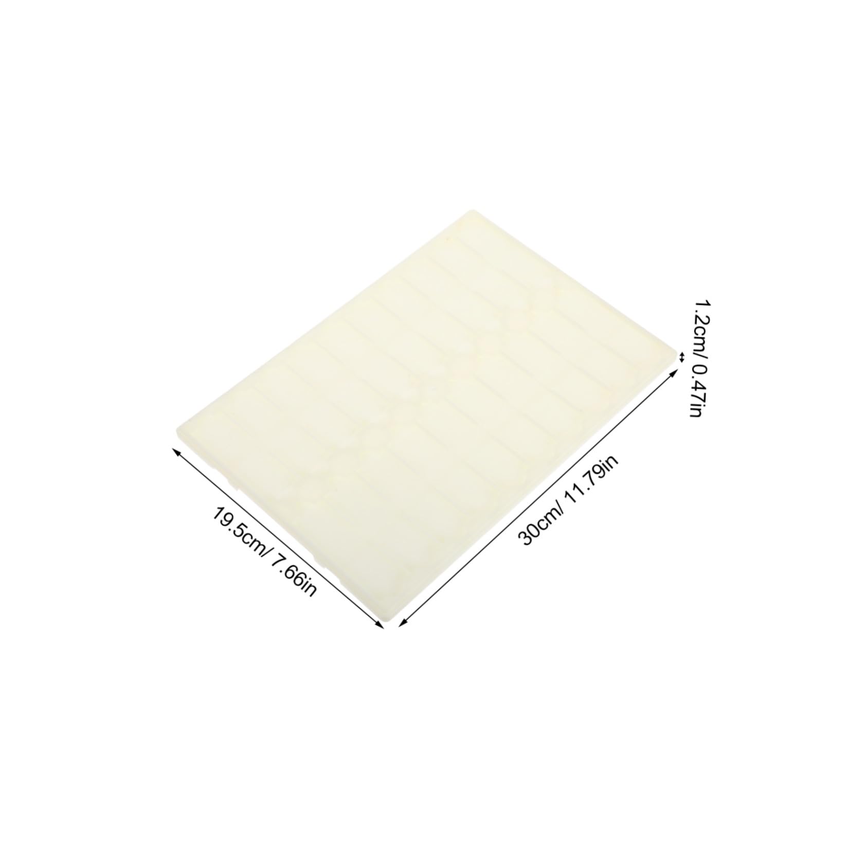 Bandeja para Portaobjetos de Laboratorio de Plástico Blanco 4 Piezas