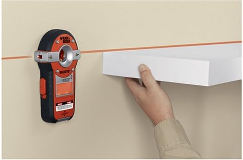 Vista 7 de BLACK+DECKER Taladro con cable, 6.0 amperios, 38 pulgadas con láser de línea, nivelación automática con sensor de perno (DR340C y BDL190S)