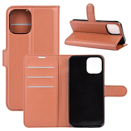 Étui iPhone 12 Pro Max marron à rabat idéal pour le quotidien