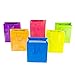 Neon Colored Blank Paper Party Gift Bags Rainbow Assortment with String Handles for Birthday Favors, Snacks, Decoration, Arts & Crafts, Event Supplies (12 Bags) by Super Z Outlet (Small)