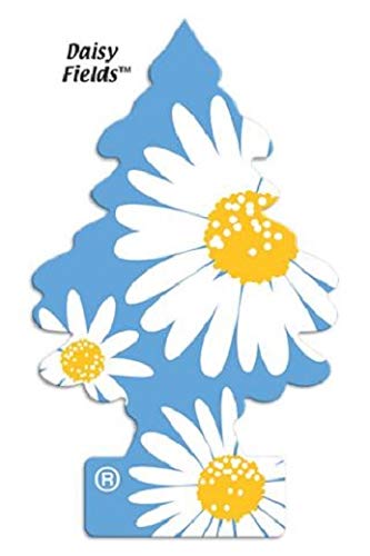 Image of LITTLE TREES 076171673473 Daisy Fields Hanging Paper Tree for Home or Car, 6 Pack