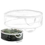 Kranzaufbewahrung – Feiertagskranz-Organizer-Tasche, leichter, faltbarer Behälter mit Reißverschluss, einfacher Tragegriff, sichere Aufbewahrung von Transportdekorationen | Saisonale Koronale für den