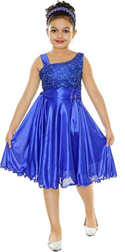 PEACEWAVE Girls Midi Knee Length Sleeveless Party Dress