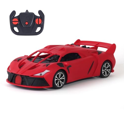 Image of Remote Control Car for Kids |Rechargeable High Speed RC Car with Lithium Battery |Type-C Charging |LED Headlights |Red