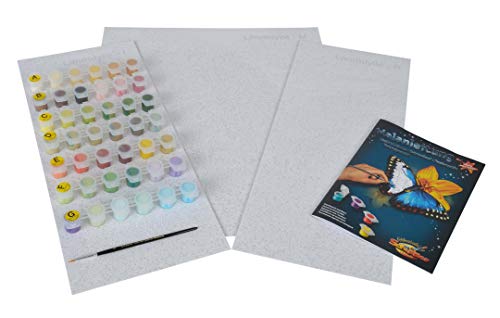 Schipper 609260664 Malen nach Zahlen - Ländliche Idylle - Bilder malen für Erwachsene, inklusive Pinsel und Acrylfarben, Triptychon, 50 x 80 cm – Bild 5