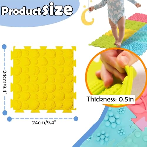Orthopädische Sensorik Strukturmatten Bodenmatte Spielmatte Puzzlematte für taktile Wahrnehmung