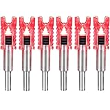 DEEPOWER Crossbow Lighted Nocks for Bolts 6 PCS with .285”/.297”/.300”/.305” Bushings LED Nock with ON/Off Switch Red
