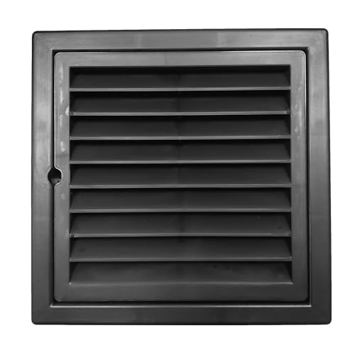 Image of 6 Inch Vent Cover /Ventilation Vent Cover /Chimney Pipe outer Vent Cover /Used for Anti Cockroach, Lizards, Insects, 150 mm Exhaust Fan Cap Chimney Pipe Cowl (ABS BLACK, 6 INCH)
